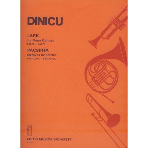 Grigoras Dinicu : Lerchen Für Blechbläserquintett Für Blechbläserquintett - Recueil Quintet De Cuivres 9790080129715 Embz12971