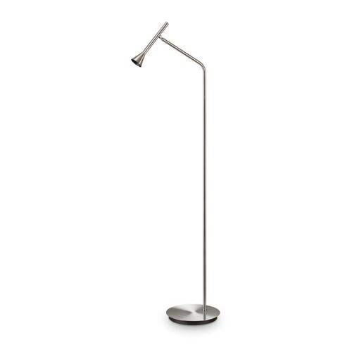 Ideal Lux Diesis Lampadaire De Travail De Lecture Led Nickel 3000k