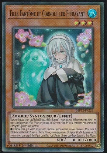 Carte Yu-Gi-Oh - Fille Fantome Et Cornouiller Effrayant - Mp22-Fr259 - Super-Rare -