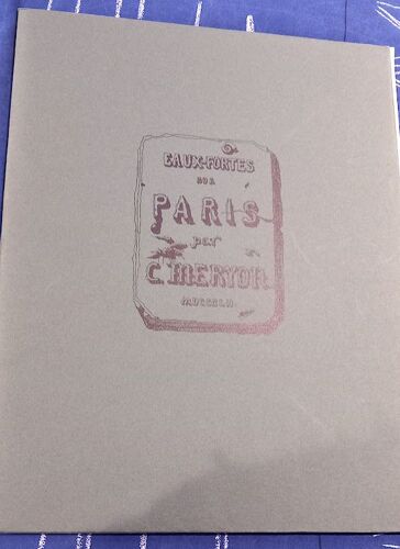 Eaux-Fortes Sur Paris Avec Une Presentation Par Jean Bouret Suivie De "Meryon Charles, Eau-Fortier, Ex-Marin" Et De "Bref Historique De La Gravure En Creux" Par Albert Flocon