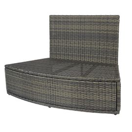 Banc avec dossier + coussins d'assise et dos