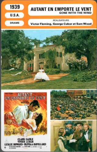 Fiche Monsieur Cinema Autant En Emporte Le Vent De Victor Fleming Avec Clark Gable Et Vivien Leigh