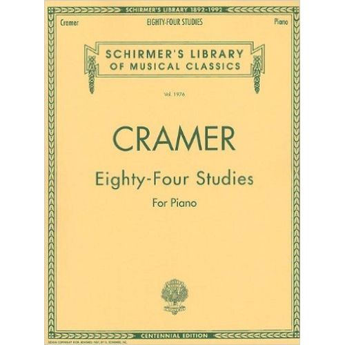Johann Cramer : 84 Studies For Piano (Bks. I-Iv - Complete) Bks. I-Iv - Complete - Recueil Piano Hl50481825 9780793520244