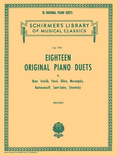Erno Balogh : 18 Original Piano Duets One Piano, 4 Hands - Recueil Piano, 4 Hands Hl50261520 9781458406453