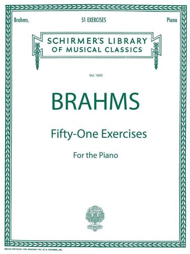 Johannes Brahms : 51 Exercises - Recueil Piano Hl50260430 9781458426659