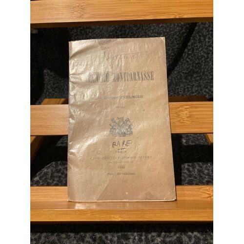 Docteur Thelmier Histoire Du Théâtre Montparnasse 1819-1886 Armand Fleury 1886
