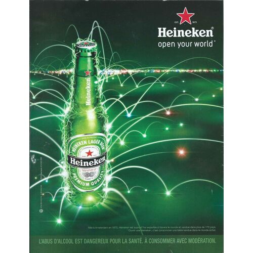 Publicité Papier - Bière Heineken De 2016
