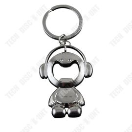 Porte-clés en métal - TECH DISCOUNT - Unisexe - Résistant à l'usure - Décapsuleur