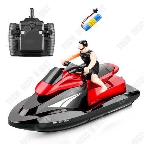 Td® Bateau Télécommandé Sans Fil 2.4g Modèle De Bateau À Moteur À Grande Vitesse Modèle Électrique De Jouet Pour Enfants En Plein Ai-Autre
