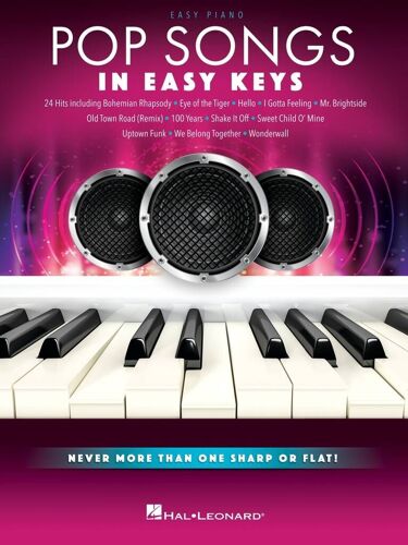 Pop Songs - In Easy Keys Never More Than One Sharp Or Flat! - Recueil Easy Piano Hl01070355 9781705174791