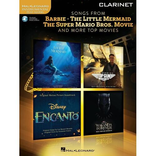Songs From Barbie, The Little Mermaid The Super Mario Bros. Movie, And More Top Movies For Clarinet - Recueil Avec Support(S) En Ligne Clarinette Hl01321933 9798350111569