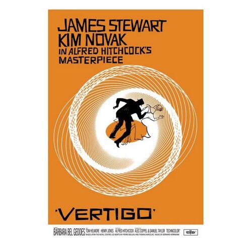 Vertigo - Alfred Hitchcock - 61x91,5cm - Affiche / Poster Envoi En Tube