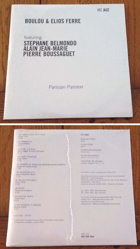 Cd Album Advance Boulou &elios Ferre ' Parisian Passion '10 Titres 2005