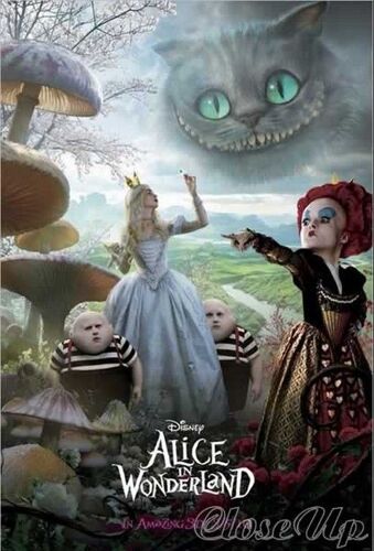 Alice Au Pays Des Merveilles - Chat - 68x98cm - Affiche / Poster Envoi En Tube