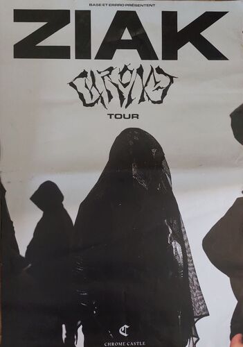 Ziak - Chrome Tour - 68x98cm - Affiche / Poster Envoi En Tube