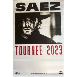 Saez - Tournée 2023 - 80x120cm - Affiche / Poster Envoi En Tube