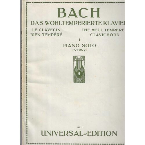 Bach Das Wohltemperierte Klavier-Le Clavecin - Piano Solo - Ue 5