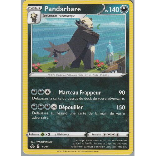 Carte Pokemon - Pandarbare - 13/15 - Édition Macdonalds 2022 -