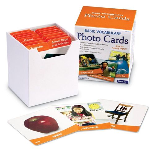 Learning Resources Cartes Photos pour les Bases du Vocabulaire