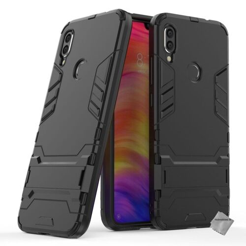 Housse etui coque rigide anti choc pour Xiaomi Redmi Note 7 + film ecran - NOIR