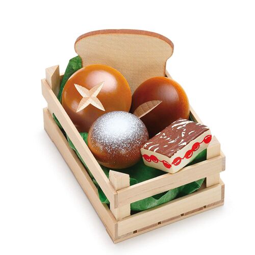 Erzi Jouets en Bois Assortis en Forme de Petits Pains et viennoiseries pour Magasin de denrées Alimentaires