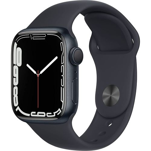 Apple Watch Series 7 (Gps) Boîtier En Aluminium Minuit De 41 Mm, Bracelet Sport Minuit - Regular