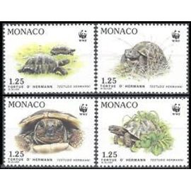 Monaco 1991 - Tortues Wwf Yvert 1805/1808 Neufs** Luxe