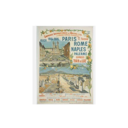 Affiche Paris Rome Naples Palerme