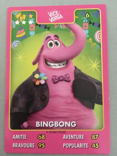 Carte 6 Heros Disney Pixar