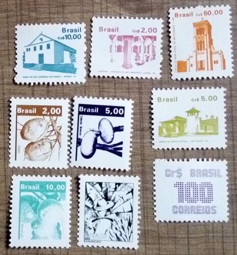 Lot De 9 Timbres Neufs Brésil
