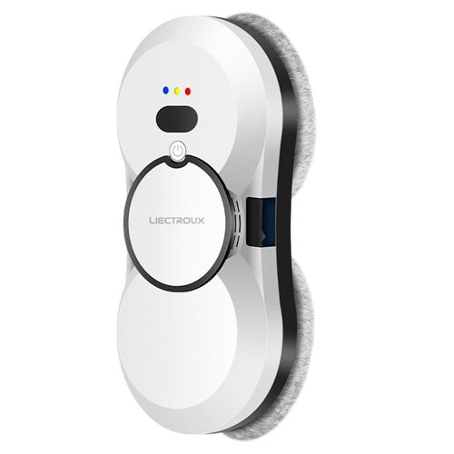Liectroux HCR-10 - Robot nettoyeur de vitres réservoir d'eau de 30 ml, pulvérisation d'eau par ultrasons, aspiration de 2800 Pa, corps ultra-mince de 6,8 cm