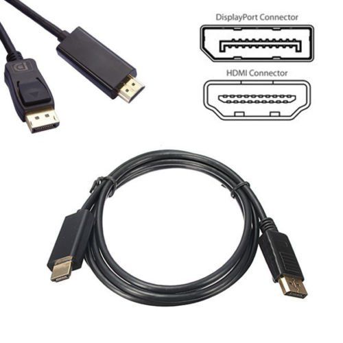 Hobby Tech Câble DisplayPort vers HDMI 4k Full HD 1,8m Noir