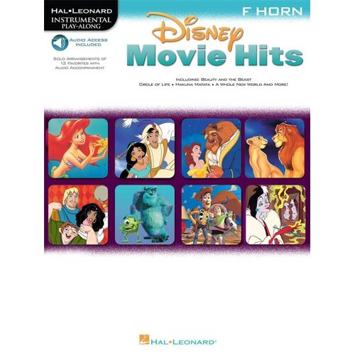 Disney Movie Hits Instrumental Play-Along - French Horn - Recueil Avec Support(S) En Ligne Cor Hl00841424 9780634000973