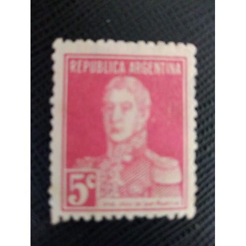 Timbre Argentine Yt 301 A José Francisco De San Martín (1778-1850) 1924 ( 141207 )
