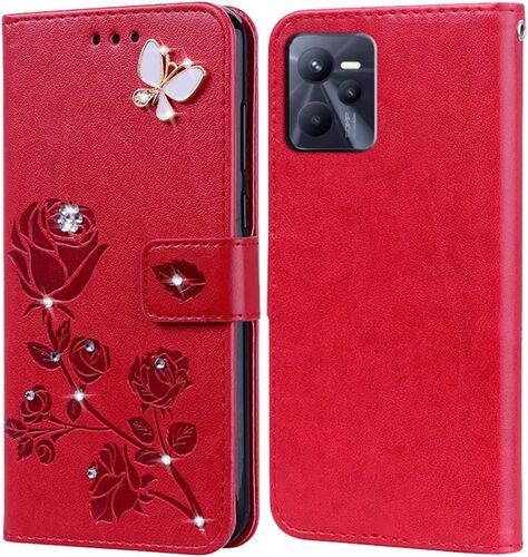 Coque Pour Realme C35, Housse En Pu Portefeuille Cover Pour Realme C35, Porte Carte Pochette