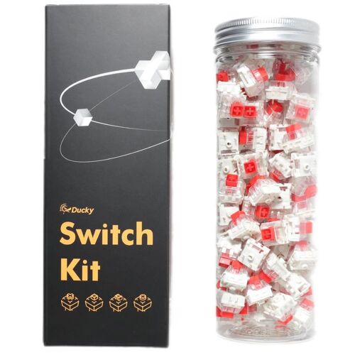 Ducky Kailh Box Red Switches, Mechanisch, 3-pin, Linear, Mx-stem, 45g