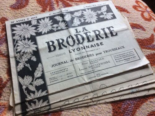 Lot De 10 Revues Broderie Lyonnaise De 1953. N° 1091=1092=1093= 1994=1095=1097=1098=1100=1101=1102.