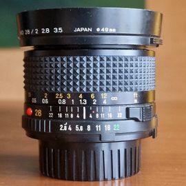 Objectif Minolta MD 28 mm f/2.8