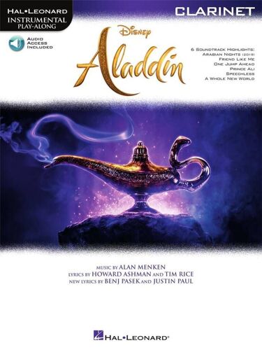 Alan Menken : Aladdin Instrumental Play-Along - From The Motion Picture Soundtrack - Recueil Avec Support(S) En Ligne Clarinette Hl00300257 9781540062352