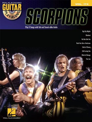 Scorpions Guitar Play-Along Volume 174 - Recueil Avec Support(S) En Ligne Guitare Hl00122119 9781480354159