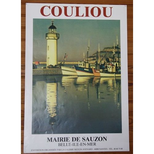 Affiche Exposition Peintures Couliou