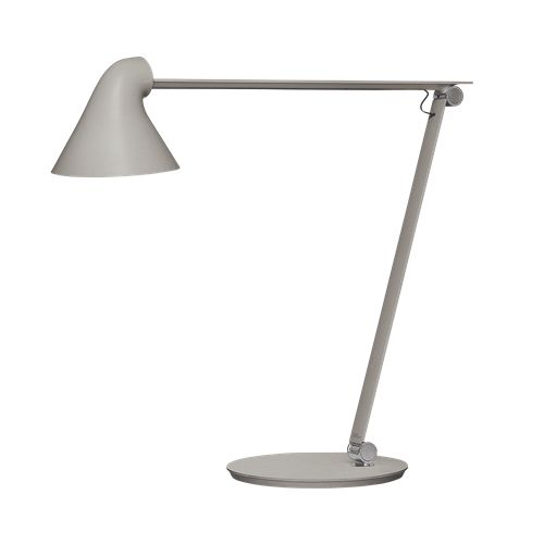 Louis Poulsen Lampe De Table Njp (Gris Clair 2700k - Acier Et Aluminium)