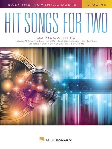 Hit Songs For Two Violins Easy Instrumental Duets - Recueil Violon Hl00252487 9781540012814