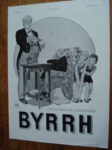 Publicité Années 1930 Oh! Le Byrrh De Grand'père Illustrateur L.G Léonnec