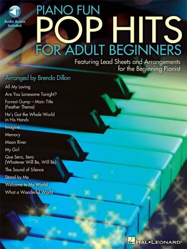 Brenda Dillon : Piano Fun - Pop Hits For Adult Beginners - Recueil Avec Support(S) En Ligne Piano Hl00296897 9781458421104