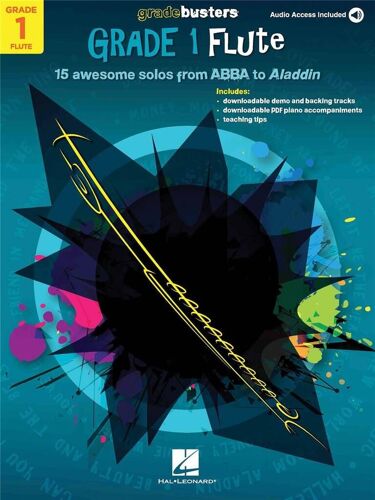 Gradebusters Grade 1 - Flute 15 Awesome Solos From Abba To Aladdin - Recueil Avec Support(S) En Ligne Flûte Traversière Hl00287886 9781540043931