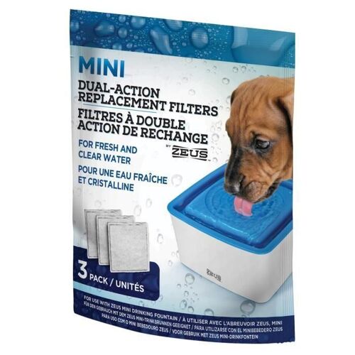 Pack De 3 Filtres A Double Action De Rechange 1.5 L - Pour Chien