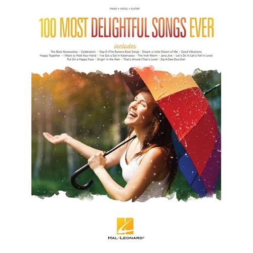 100 Most Delightful Songs Ever - Recueil Piano, Voix Et Guitare Hl00145438 9781495019326