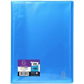 Protege Documents Soude - 21 X 29.7 - 80 Vues - Pochettes Crital Lisses - Turquoise