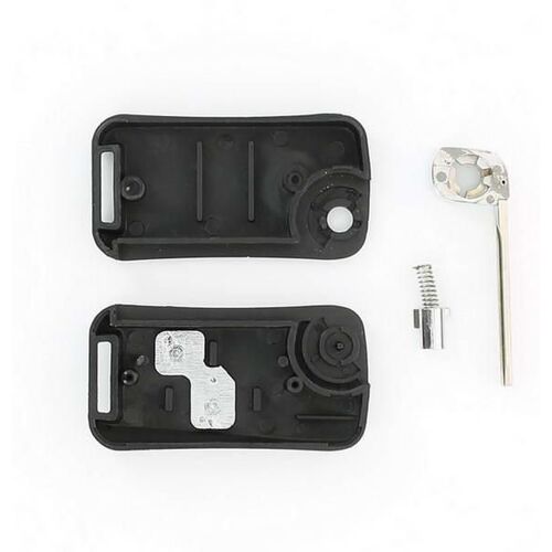 Coque Cle Toy240 Adaptable Toyota 2 Boutons Lame Crantee Retractable